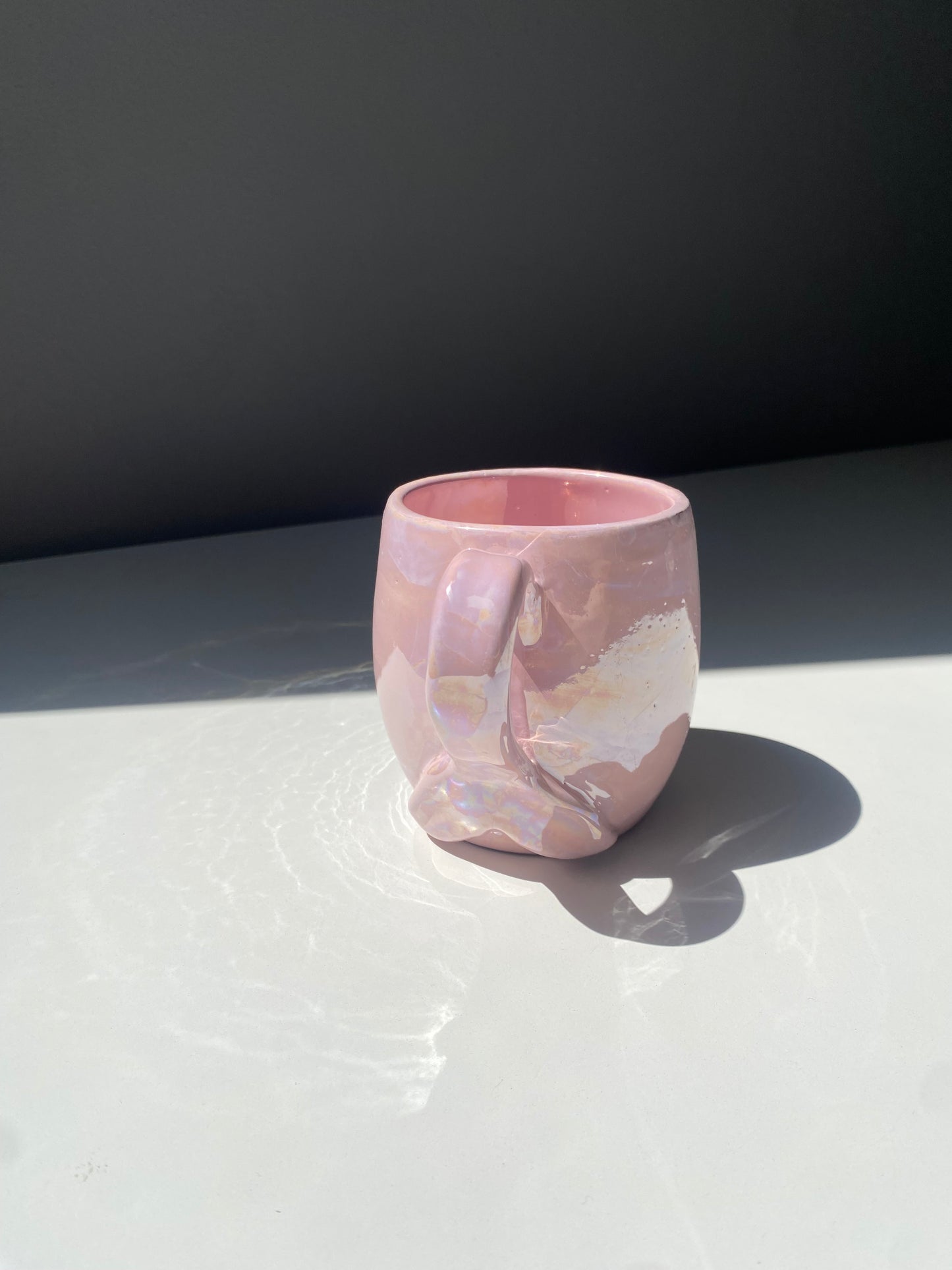 Pink mermaid mug