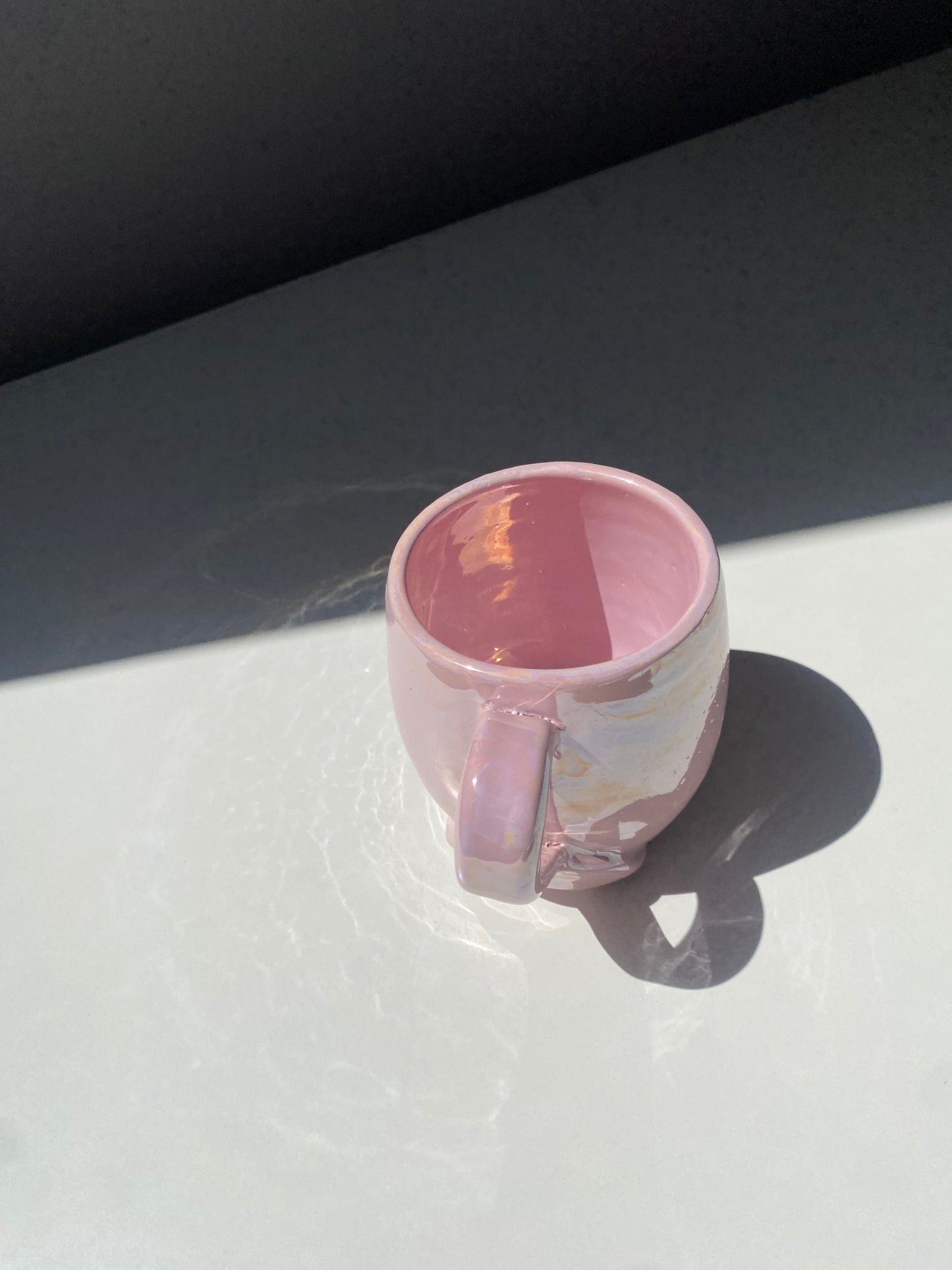 Pink mermaid mug